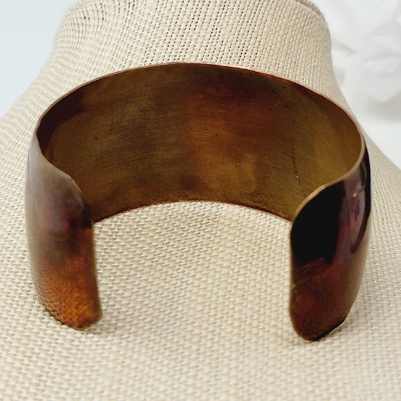 Vintage Copper and Brass Panther Cuff Bracelet – Hecho en Mexico - Picture 5 of 7